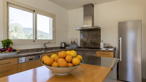 Villa Vinya Morna Küche