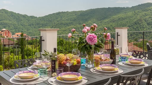 Villa Viola Lunigiana Terrasse