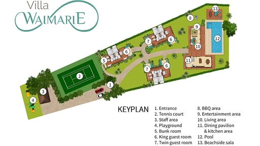 Villa Waimarie Grundriss