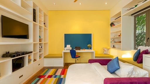 Villa White Skies Media room