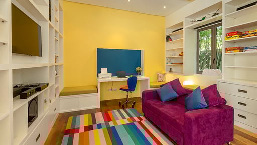 Villa White Skies Media room