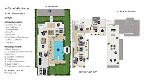 Villa White Skies Floor plan