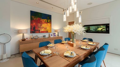 Villa White Skies Dining area