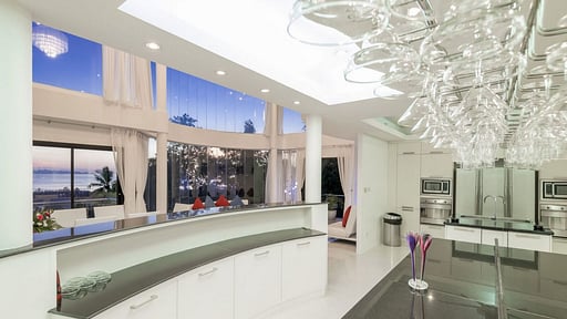 Villa White Stone Kitchen