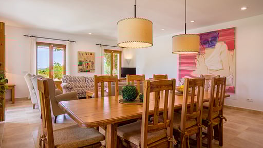 Villa Xemarri Dining area