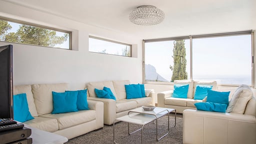 Villa Yoga Cala d'Hort Wohnbereich