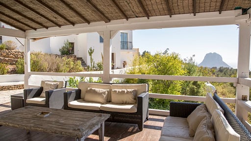 Villa Yoga Cala d'Hort Wohnbereich