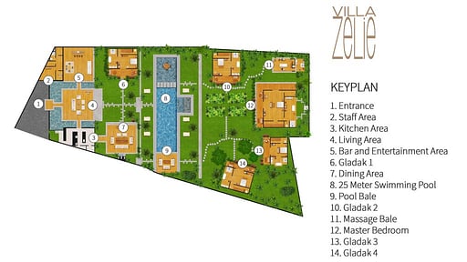Villa Zelie Floor plan