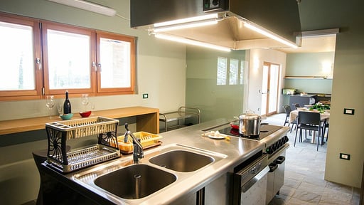 Villa Zen Falerone Küche