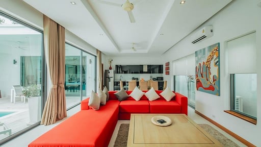 Villa Zen Phuket Woonkamer