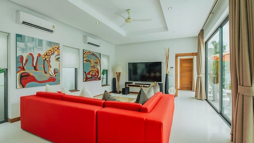 Villa Zen Phuket Woonkamer