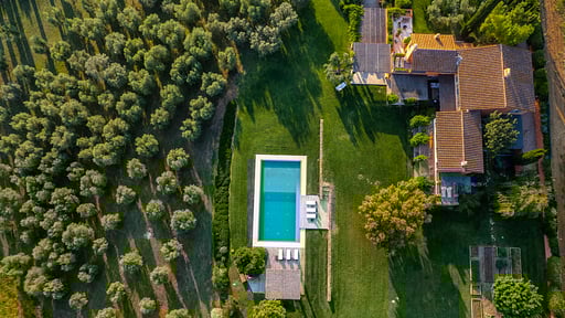 Villa Zen Tuscany Drone foto's
