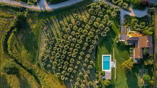 Villa Zen Tuscany Drone foto's