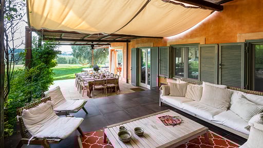 Villa Zen Tuscany Terras/Veranda