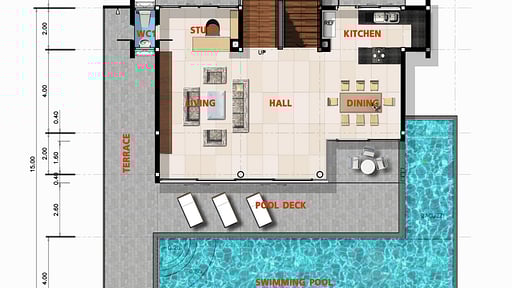 Villa Zoe Floor plan