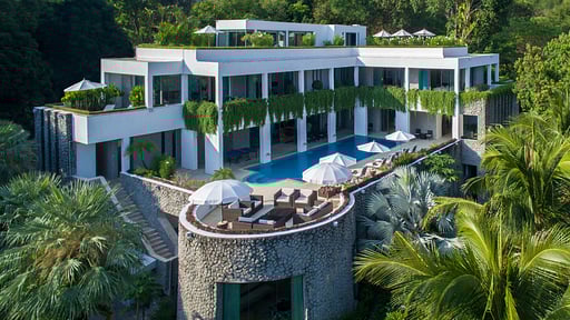 Waterfall Bay Villa Drone pictures