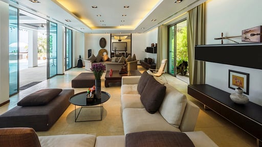 Waterfall Bay Villa Living room