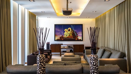 Waterfall Bay Villa Media room