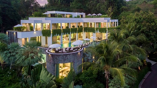 Waterfall Bay Villa Drone pictures