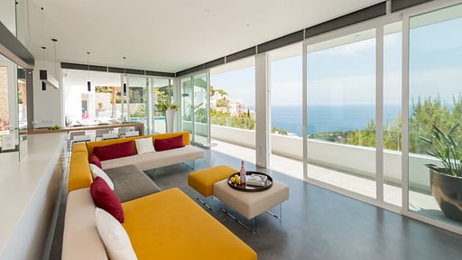 White Villa Living room