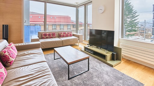 Yama Shizen One Bedroom Condo Wohnbereich
