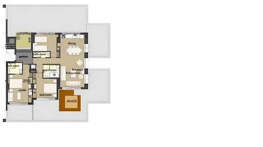 Yama Shizen Three Bedroom Penthouse Floor plan