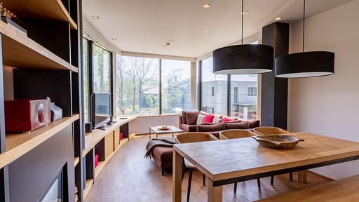 Yasuragi Three Bedroom Apartment Dining area