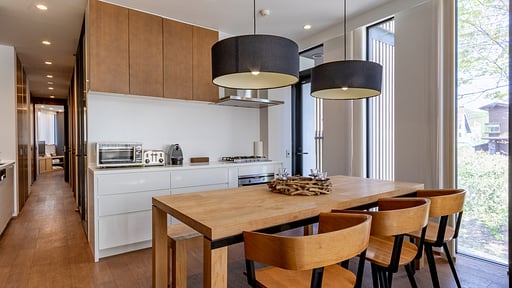 Yasuragi Two Bedroom Apartment Dining area