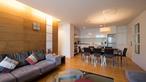 Youtei Tracks Two Bedroom Condo Living room