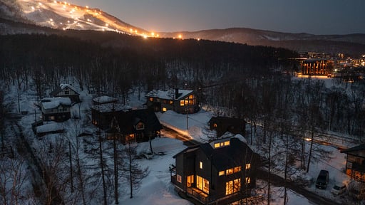 Yukimine Chalet Drone pictures