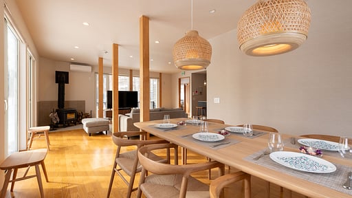 Yukimine Chalet Dining area