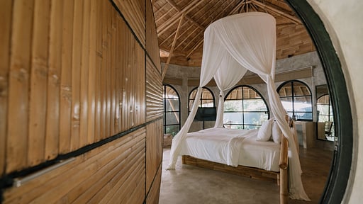 Zin Private Pool Bamboo Villa Bedroom 