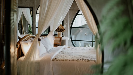 Zin Private Pool Bamboo Villa Bedroom 
