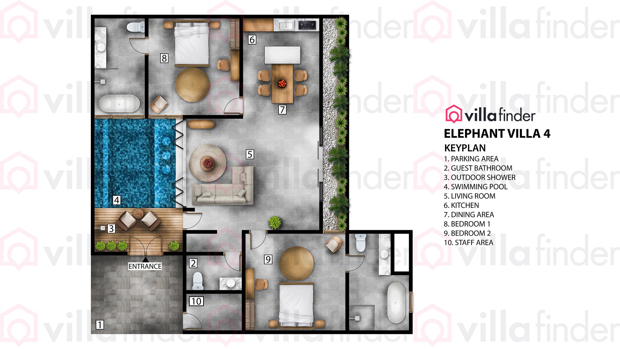 Elephant Villa 4 Floor plan