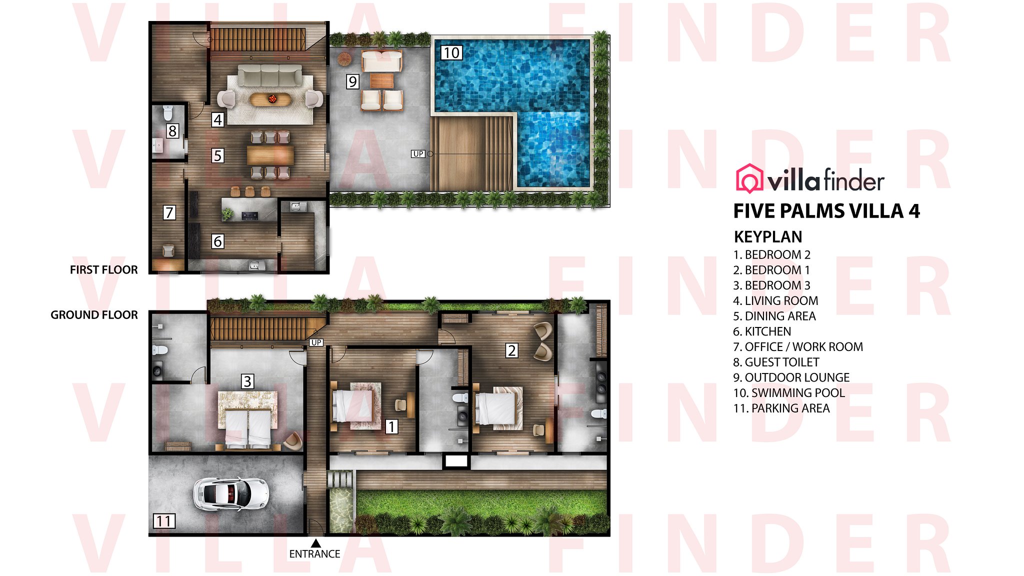 Five Palms Villa 4 Plan