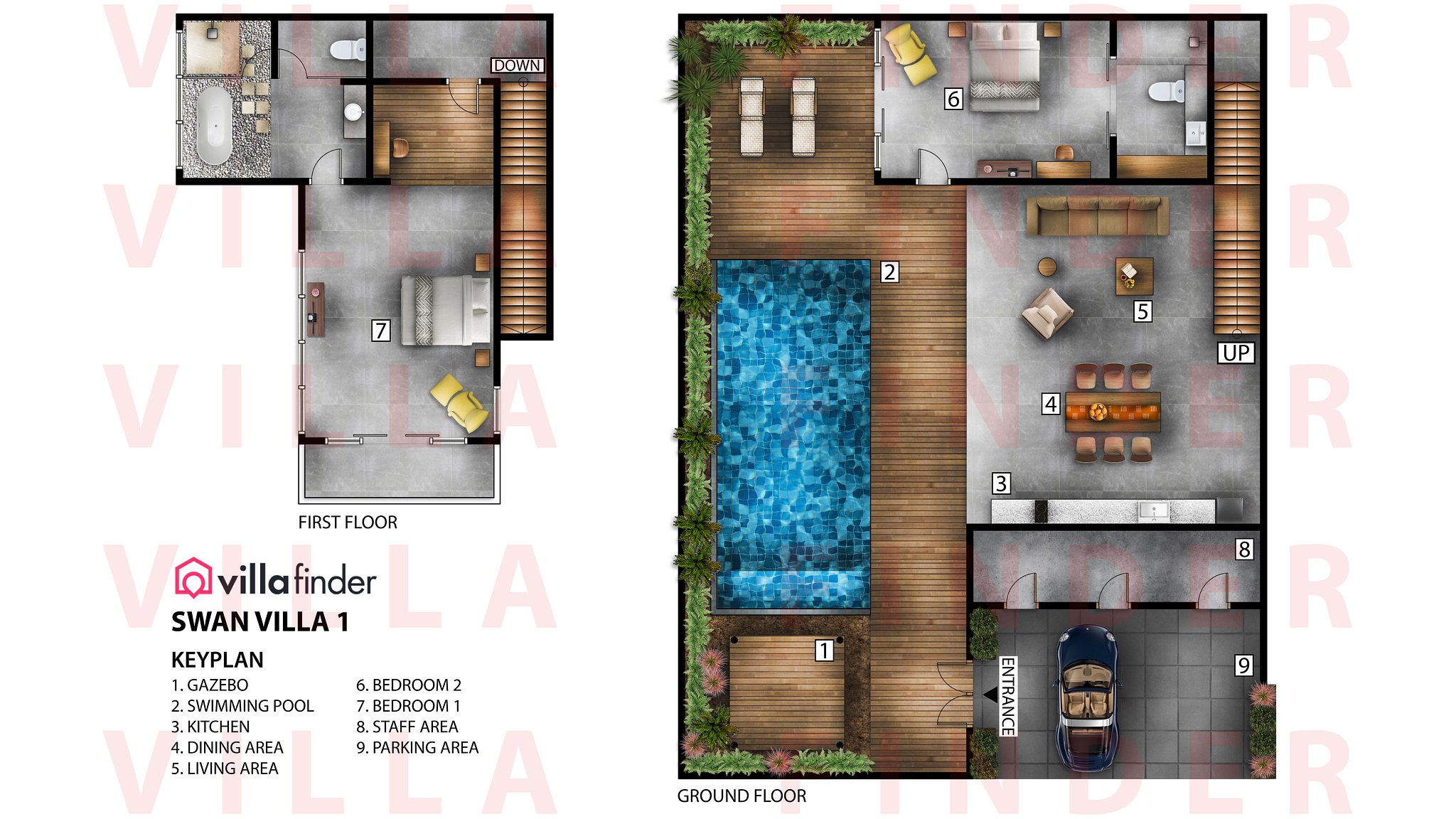 Swan Villa 1 Floor plan
