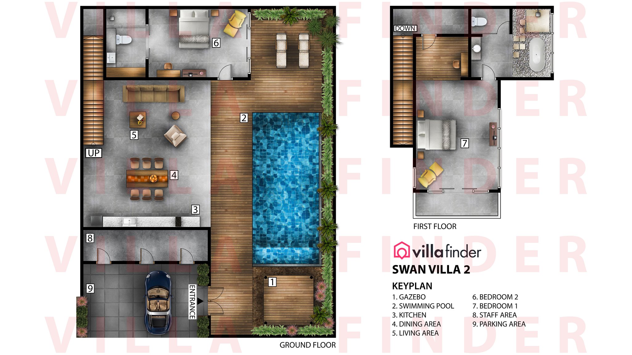 Swan Villa 2 Floor plan