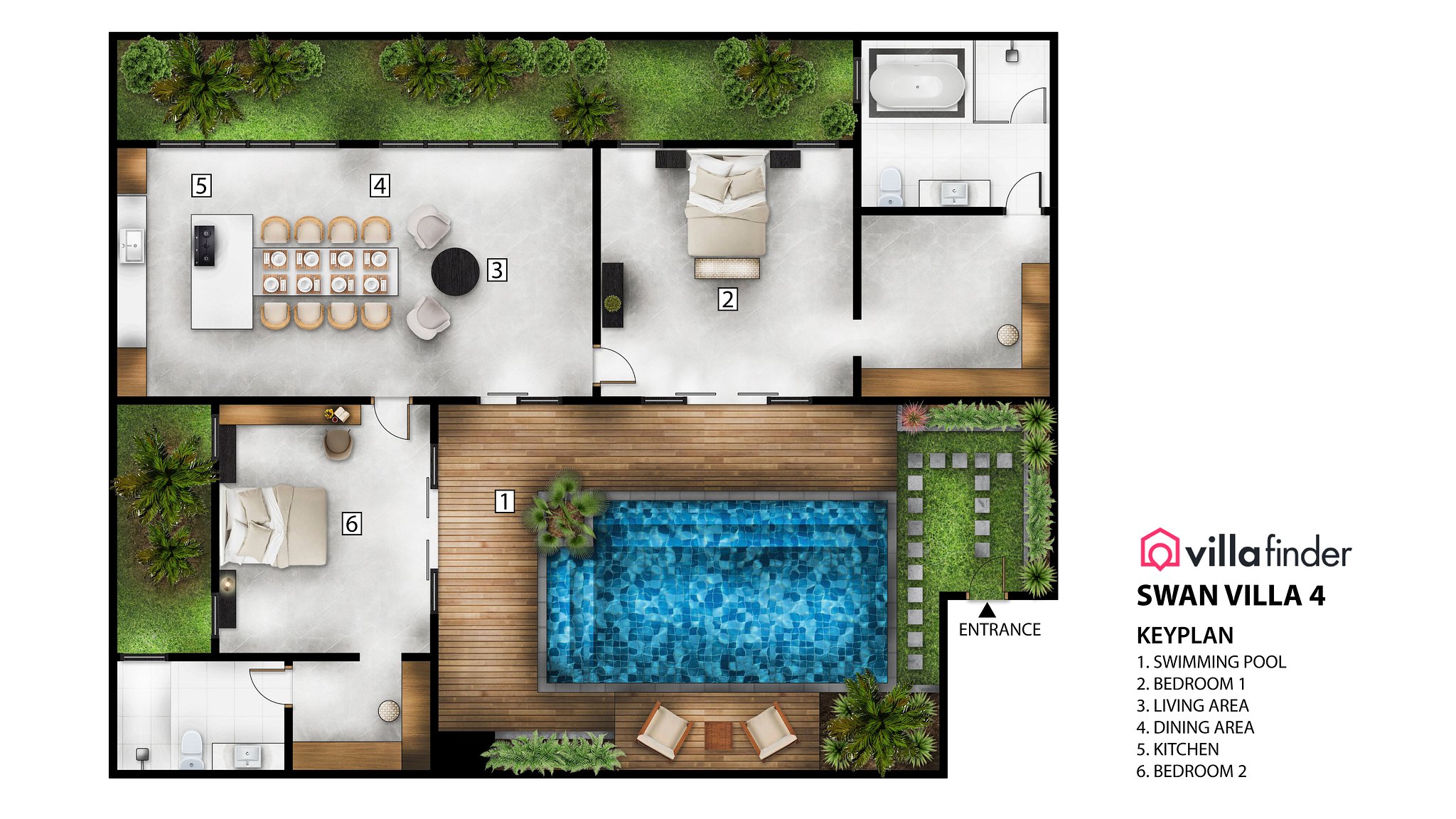 Swan Villa 4 Floor plan