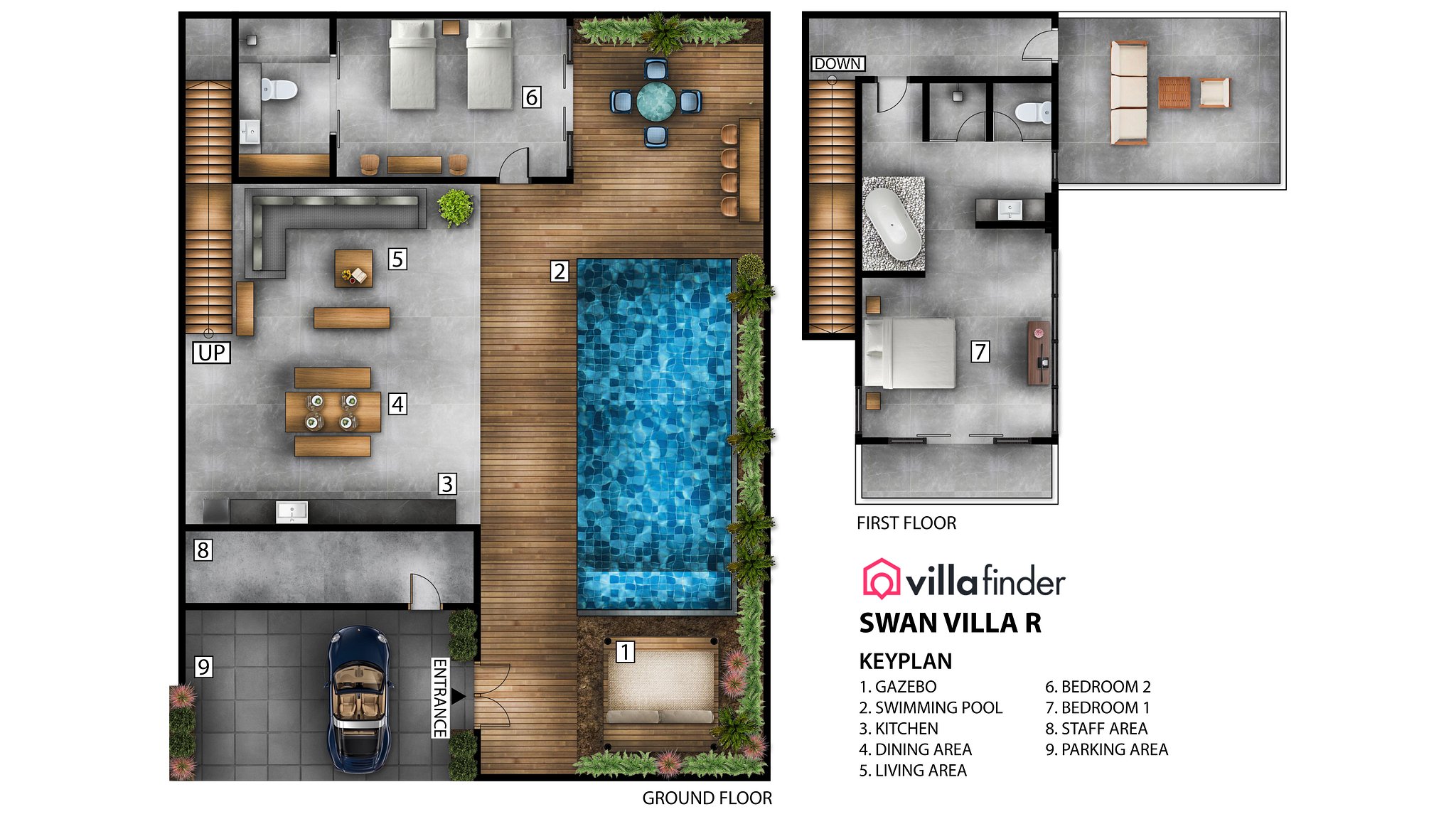 Swan Villa R Floor plan