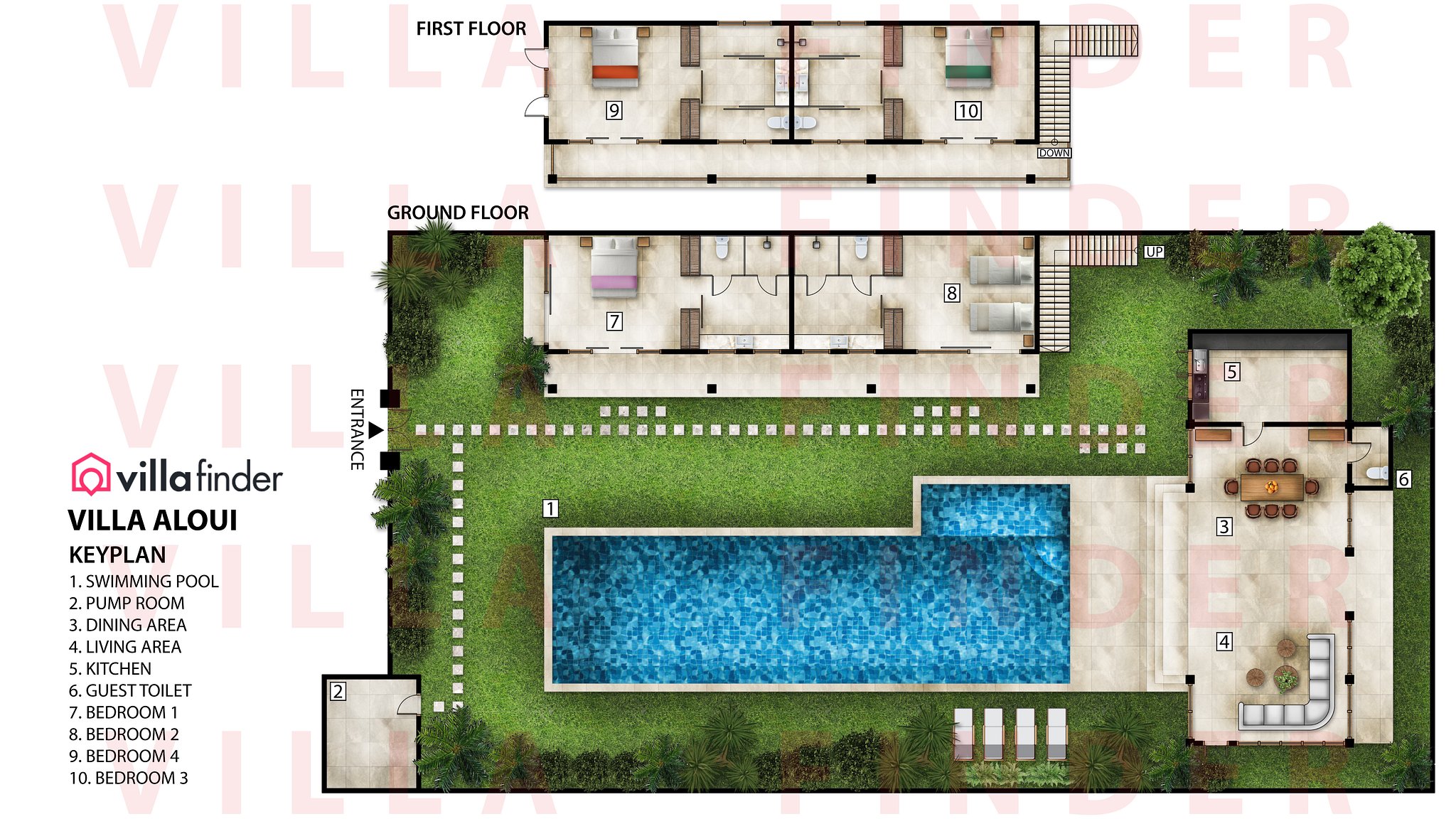 Villa Aloui Floor plan