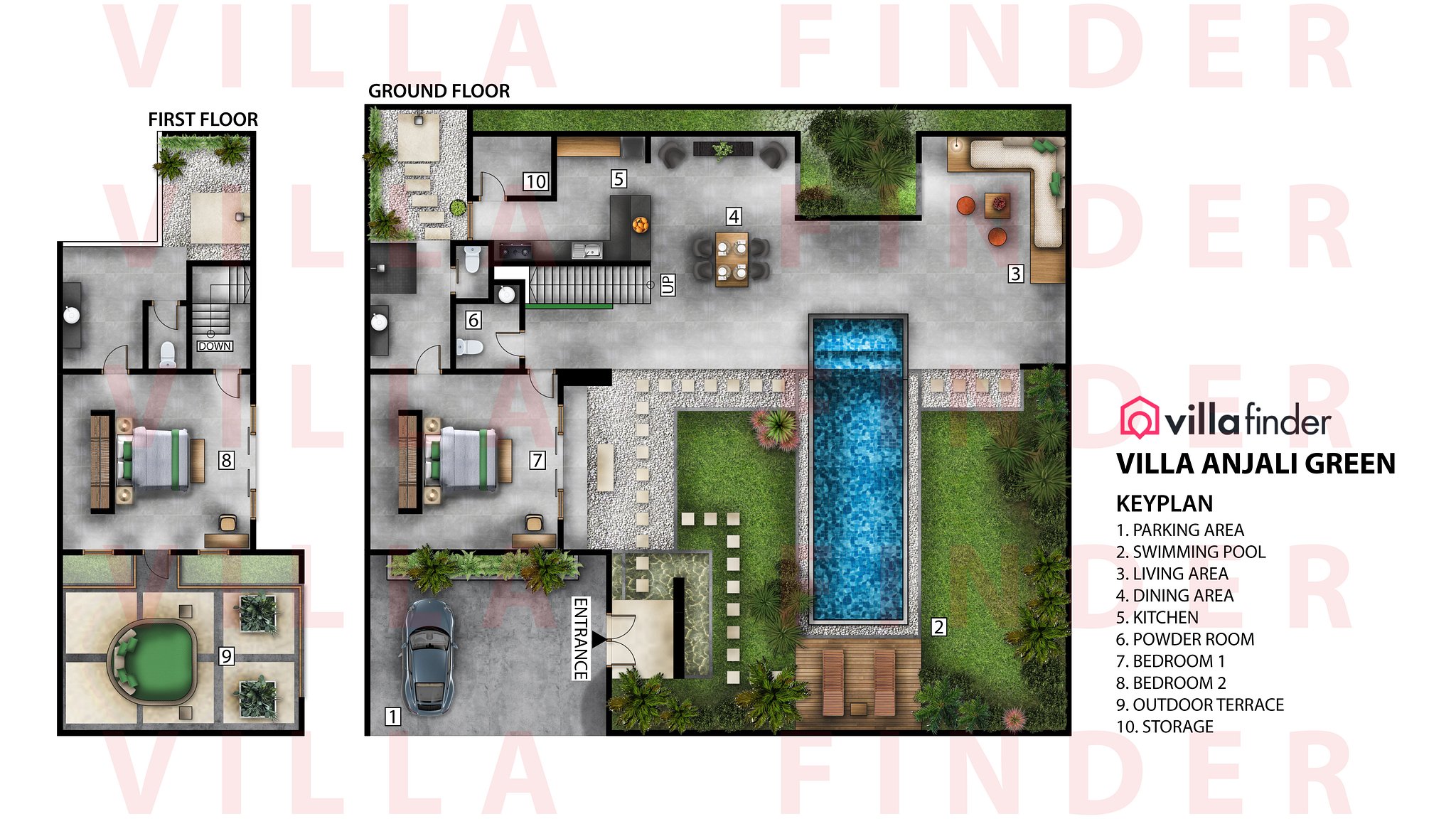 Villa Anjali Green Floor plan