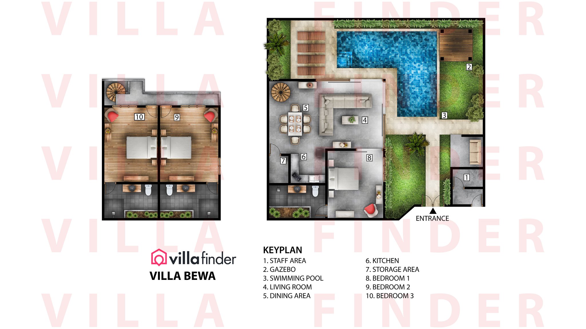 Villa Bewa Floor plan