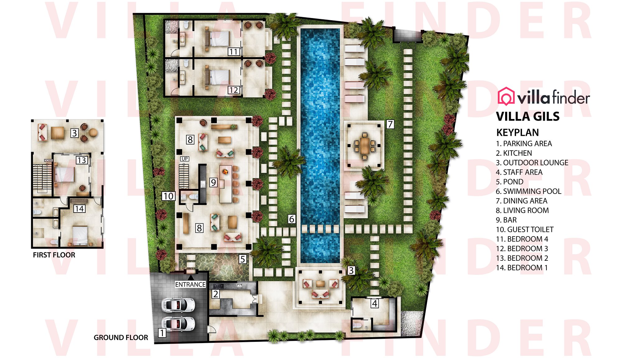 Villa Gils Floor plan