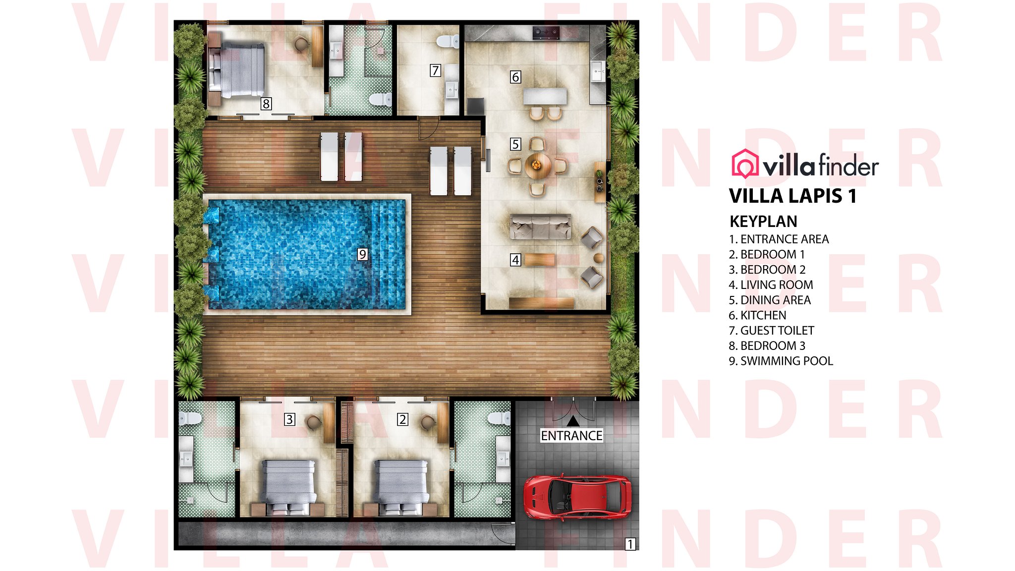 Villa Lapis 1 Floor plan