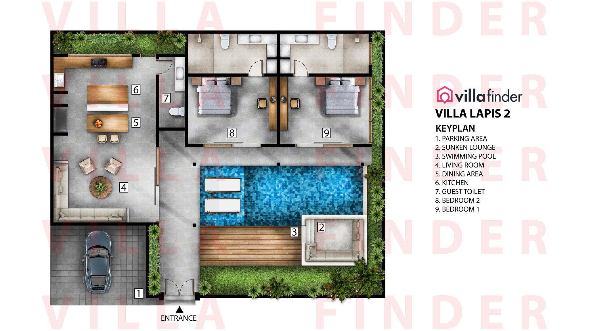 Villa Lapis 2 Floor plan