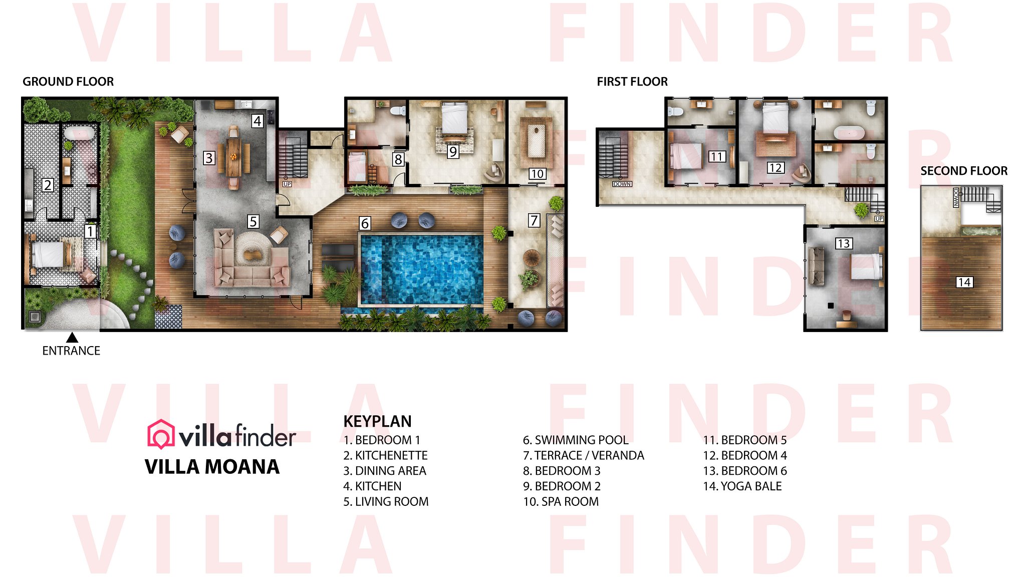 Villa Moana Floor plan