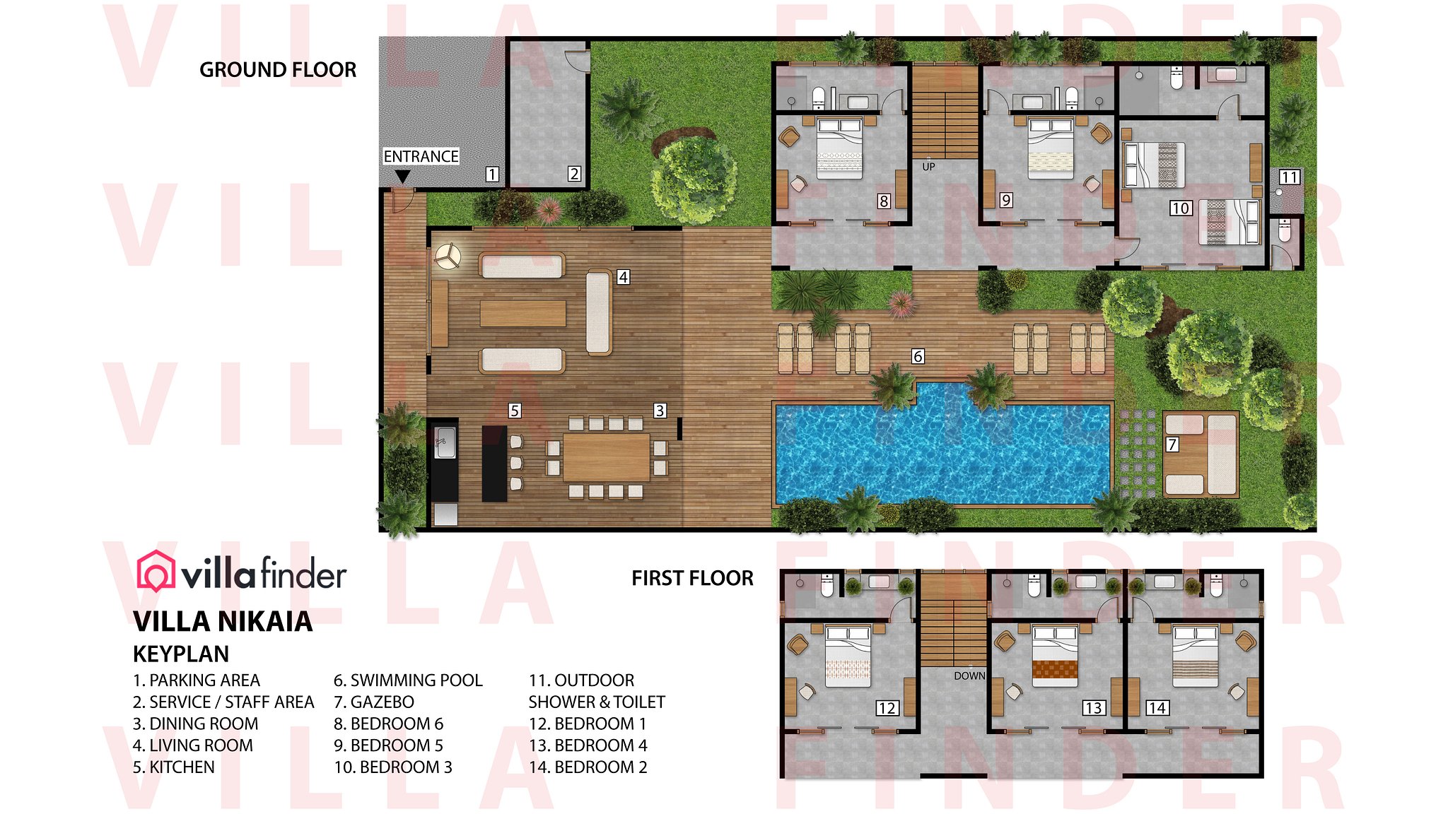 Villa Nikaia Floor plan